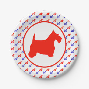 Scottish Terrier Party Paper Plate