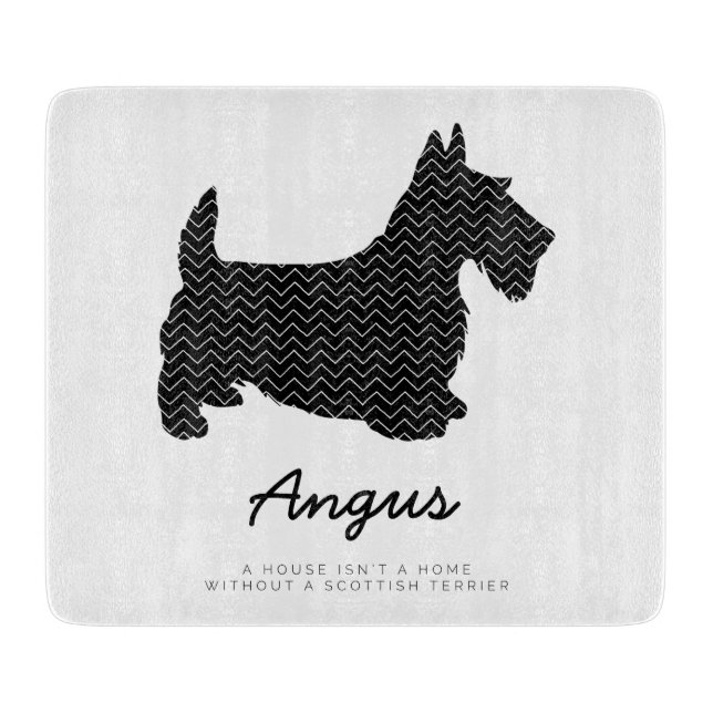Scottish Terrier Personalized Cutting Board (Front)