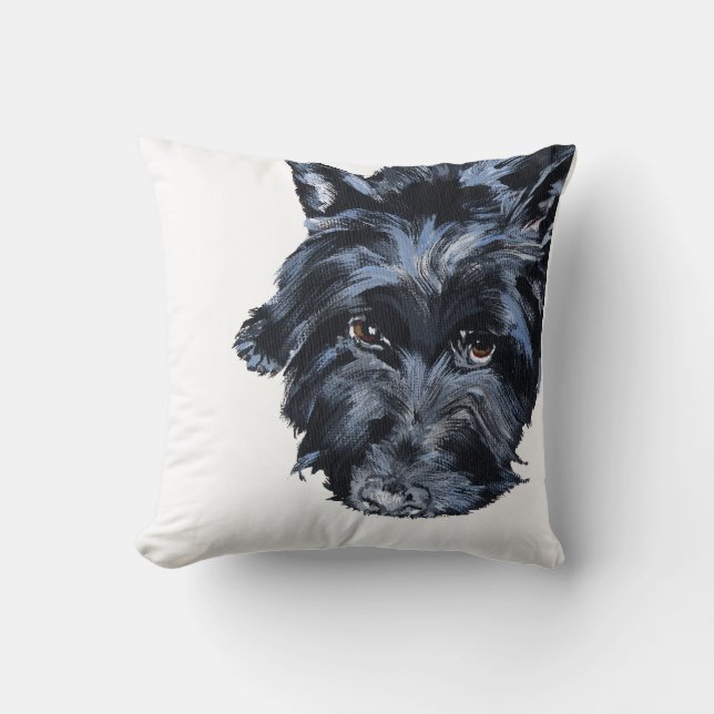 Scottish Terrier Pillow (Front)