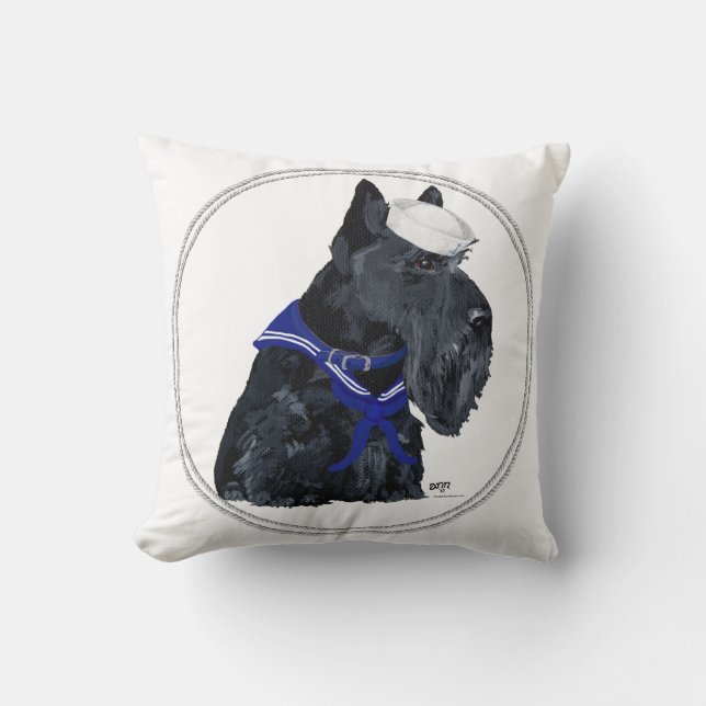 Scottish Terrier Pillow (Front)