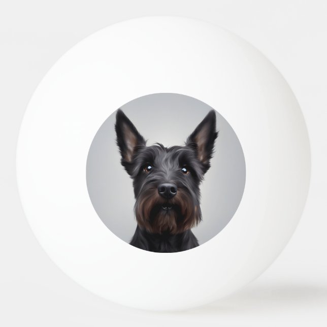 Scottish Terrier Ping Pong Ball (Front)