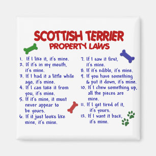 SCOTTISH TERRIER Property Laws 2 Magnet