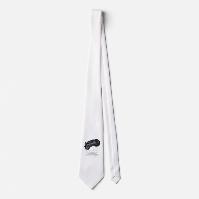 Scottish Terrier Rainbow Bridge Tie (Front)