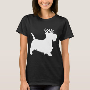 Scottish Terrier Reindeer Christmas Dog Scottie T-Shirt