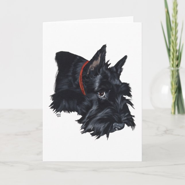 Scottish Terrier Resting Card (Front)