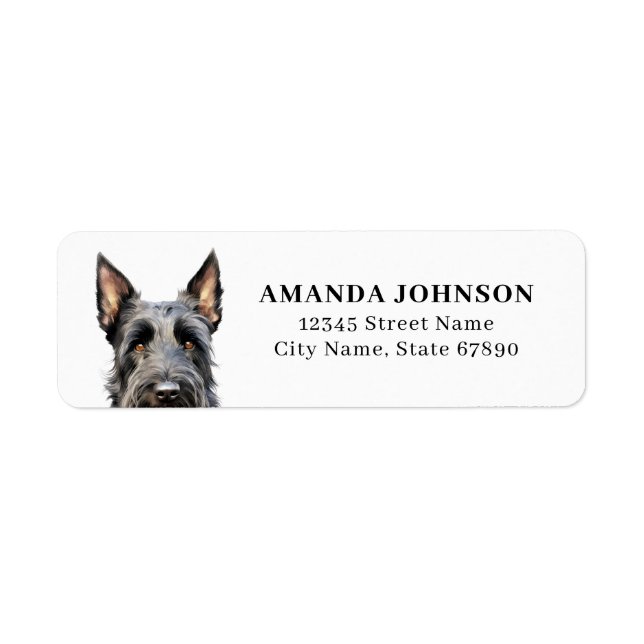 Scottish Terrier Return Address Labels (Front)