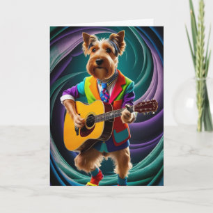Scottish Terrier Rock Star Card