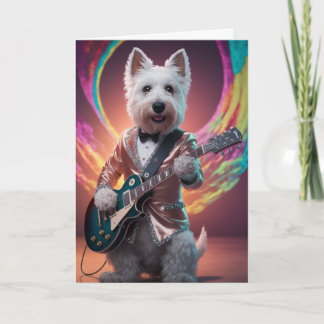 Scottish Terrier Rock Star Card