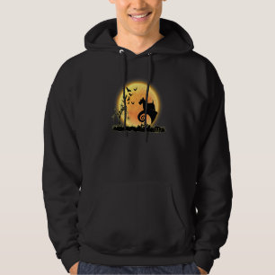 Scottish Terrier Scary And Moon Dog  Halloween Cos Hoodie