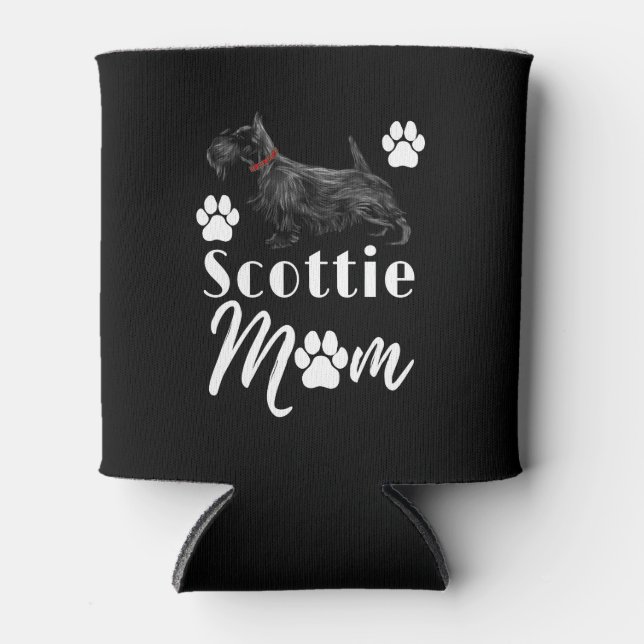 Scottish Terrier Scottie Dog Mom Can Cooler (Front)