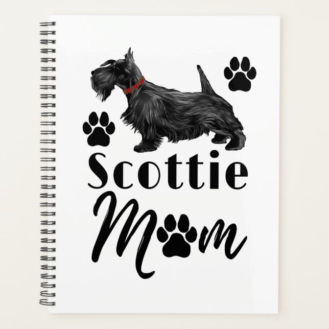 Scottish Terrier Scottie Dog Mom Planner (Front)