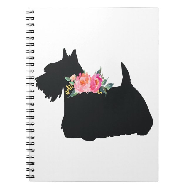 Scottish Terrier Scottie Dog Notebook (Front)