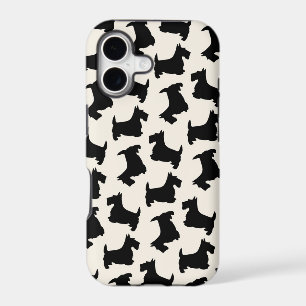 Scottish Terrier Scottie Dog Pattern Black