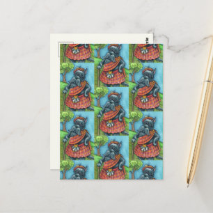 SCOTTISH TERRIER, SCOTTIE DOG PRIDE Kilt Sporran Postcard
