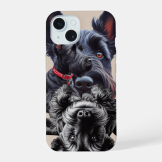 SCOTTISH TERRIER, SCOTTIE, "THE DIEHARD", iPhone 15 CASE