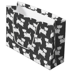 Scottish Terrier Scotty Dog Puppy Scottie Large Gi Large Gift Bag