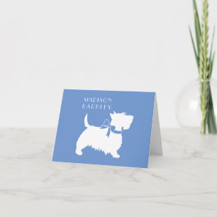Scottish Terrier Scotty Dog Puppy Scottie Note Card