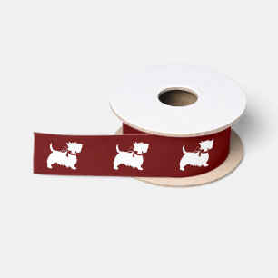 Scottish Terrier Scotty Dog Puppy Scottie Satin Ri Ribbon