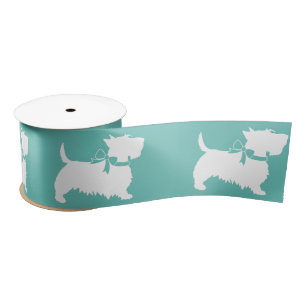 Scottish Terrier Scotty Dog Puppy Scottie Satin Ri Ribbon