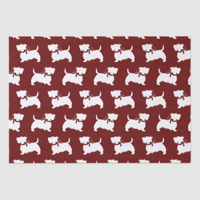 Scottish Terrier Scotty Dog Puppy Scottie Tissue P Tissue Paper (Front)