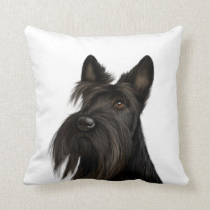 Scottish Terrier (Scotty Dog)  Throw Pillow