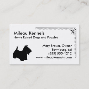 Scottish Terrier Silhouette Business Card