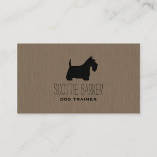 Scottish Terrier Silhouette   Scottie Dog Business Card