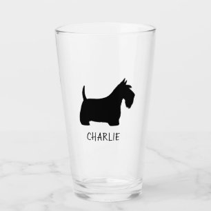 Scottish Terrier Silhouette   Scottie Dog Custom Glass