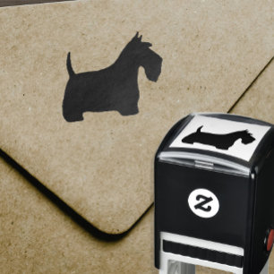 Scottish Terrier Silhouette Self-inking Stamp