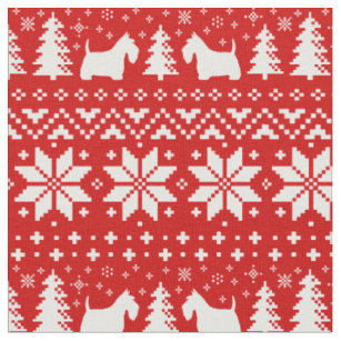 Ugly Christmas Sweater Fabric | Zazzle