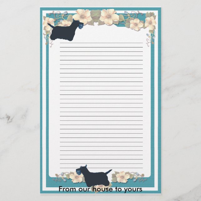 Scottish Terrier Stationery (Front)