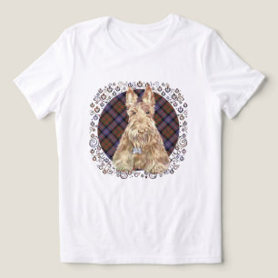 Scottish Terrier Tartan Tri-Blend Shirt