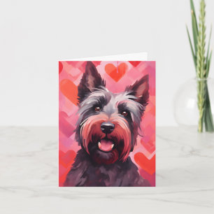 Scottish Terrier Valentines day Card