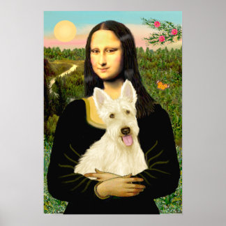 Scottish Terrier (W5) - MonaLisa Poster