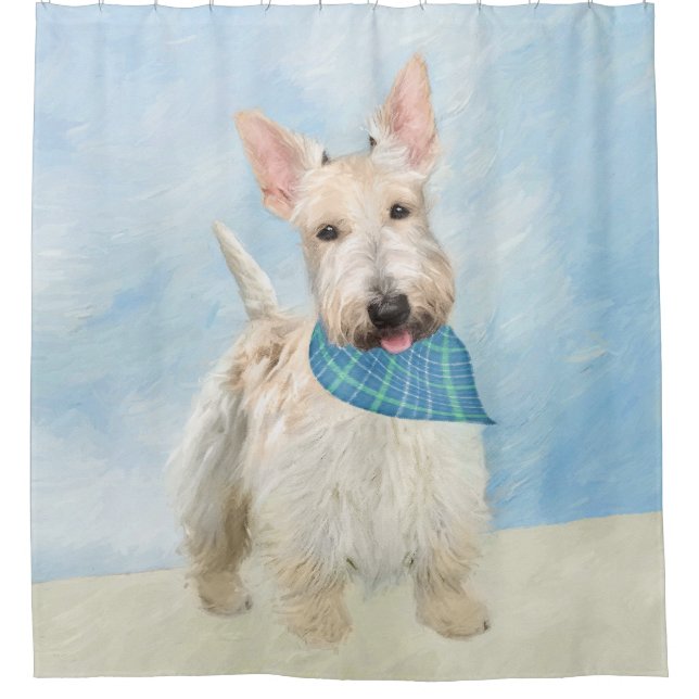 Scottish Terrier Wheaten Dog Painting Original Art (Front)