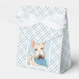 Scottish Terrier Wheaten Dog Painting Original Art Favor Box