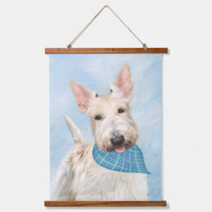 Scottish Terrier Wheaten Dog Painting Original Art Hanging Tapestry