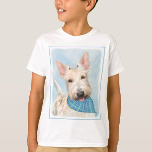 Scottish Terrier Wheaten Dog Painting Original Art T-Shirt