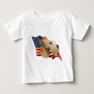 Scottish Terrier (wheaten) Flag Baby T-Shirt