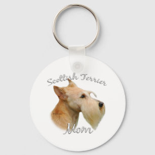 Scottish Terrier (wheaten) Mom 2 Keychain