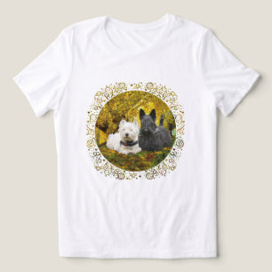 Scottish Terrier with Westie Tri-Blend Shirt