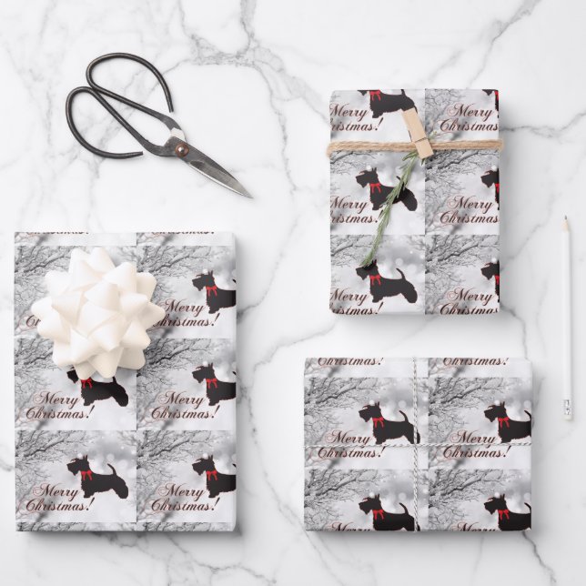 Scottish Terrier  Wrapping Paper Sheet (Front)