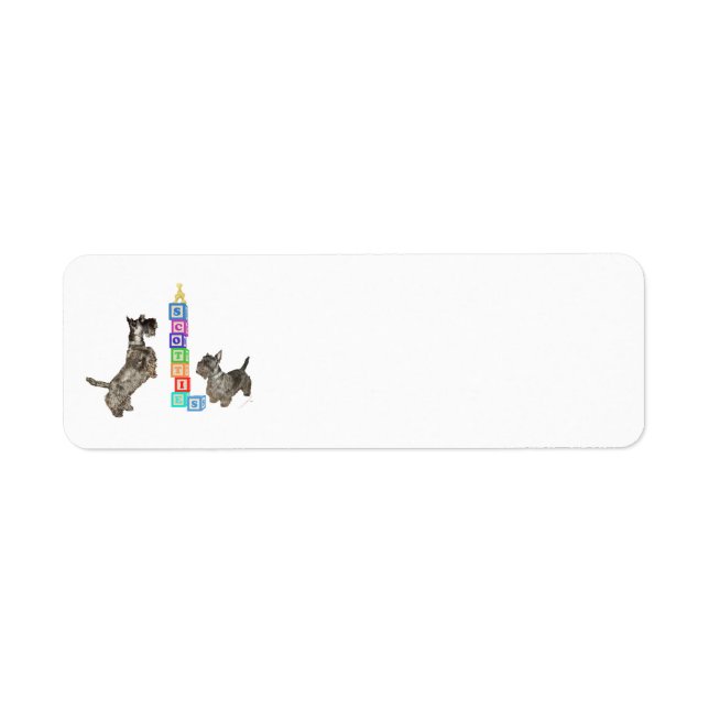 Scottish Terriers Alphabet Blocks (Front)