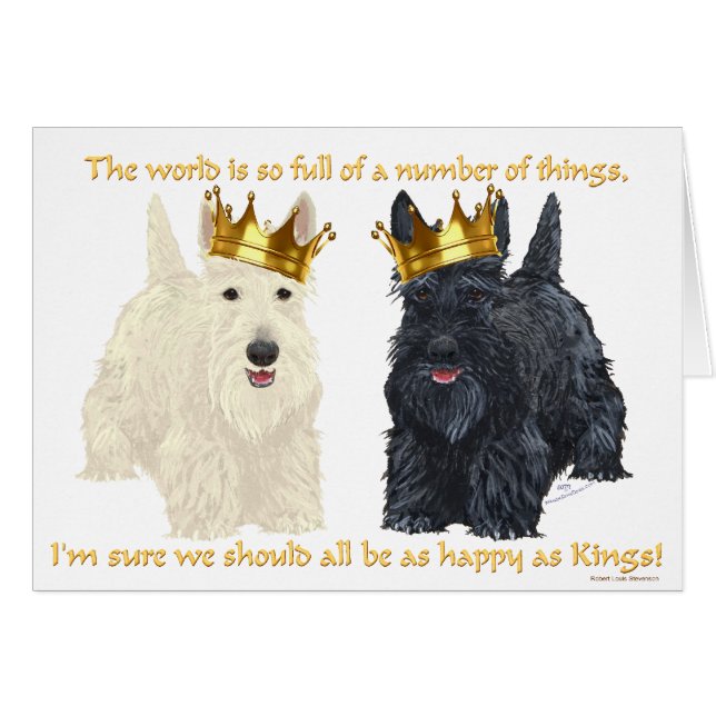 Scottish Terriers Happy Thoughts (Front Horizontal)
