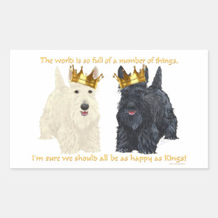Scottish Terriers Happy Thoughts Sticker