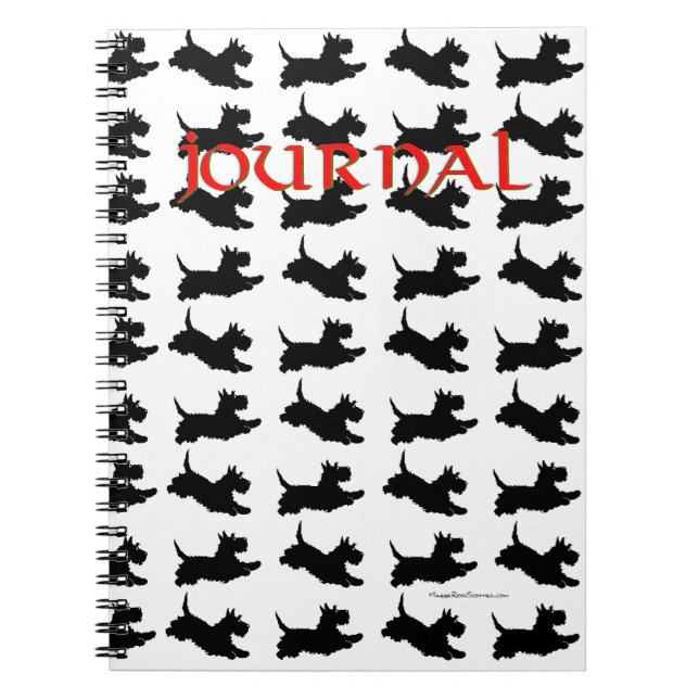 Scottish Terriers Notebook (Front)