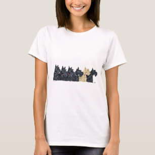 Scottish Terriers Patriotic Collars T-Shirt