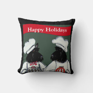 Scottish Terriers Throw Pillow