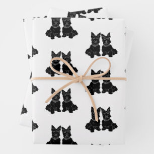Scottish Terriers  Wrapping Paper Sheet