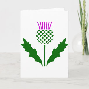 Scottish Thistle Card
